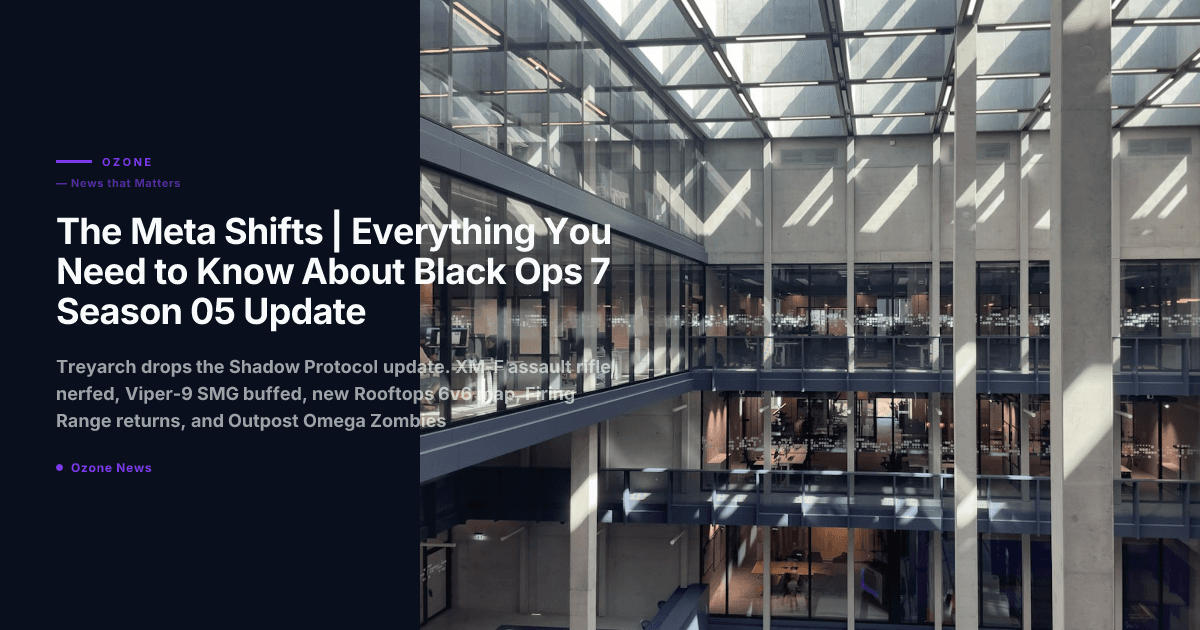 The Meta Shifts | Everything You Need to Know About Black Ops 7 Season 05 Update