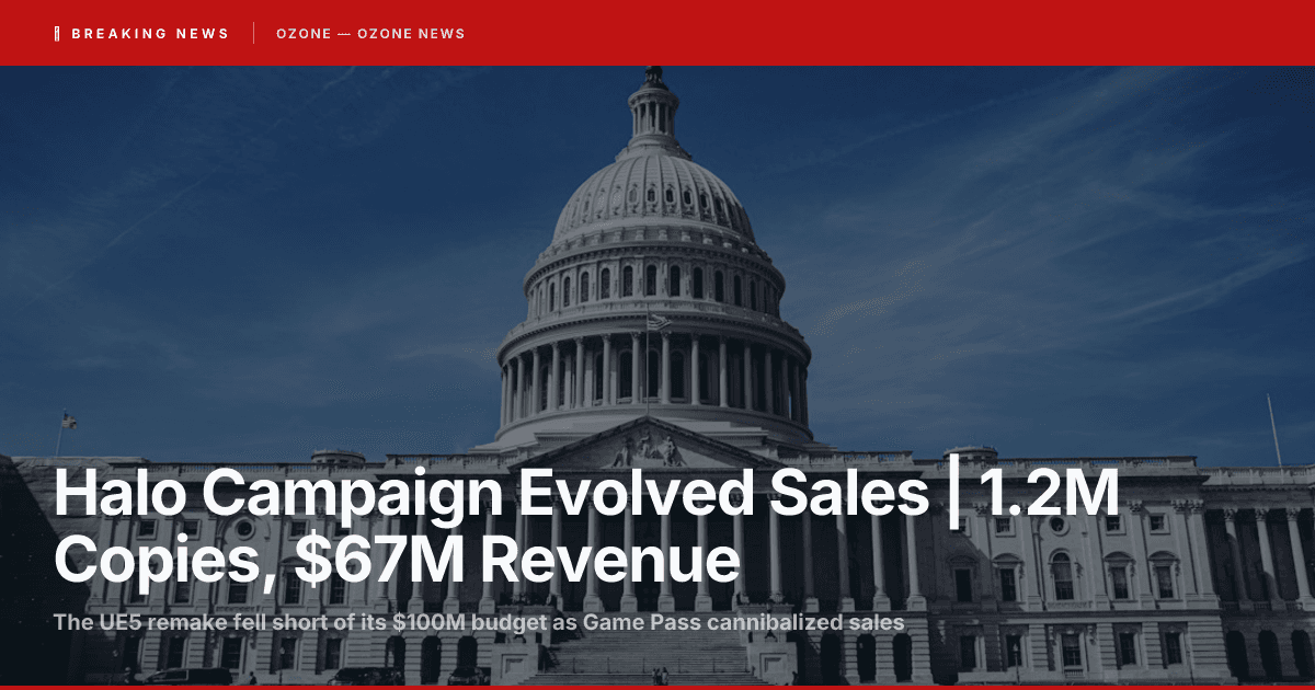 Halo Campaign Evolved sales disappointment 1.2 million copies Game Pass retention 2026