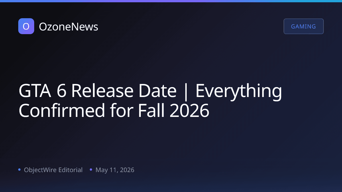GTA 6 Release Date | Everything Confirmed for Fall 2026