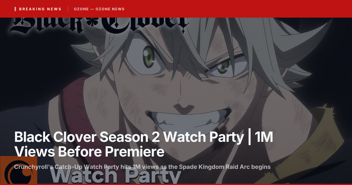 Black Clover Season 2 Watch Party | 1M Views Before Premiere