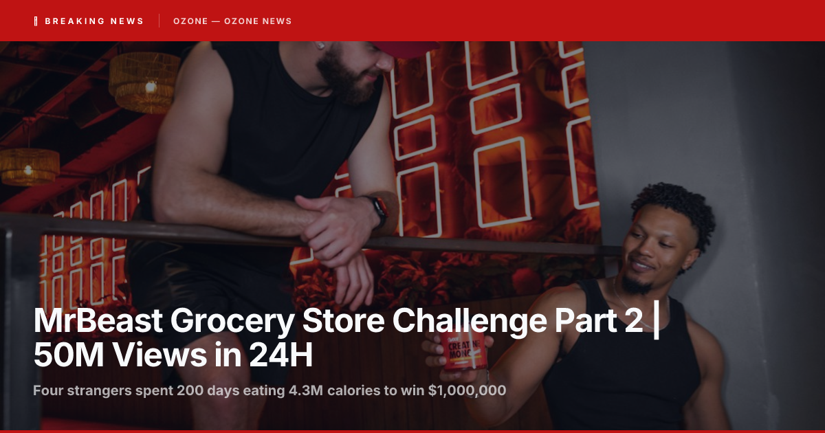 Juan Garcia MrBeast Winner | 202 Days, $250K, Grocery Store