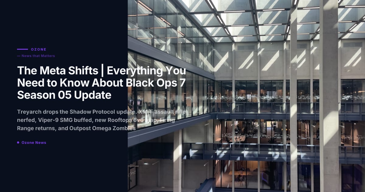 The Meta Shifts | Everything You Need to Know About Black Ops 7 Season 05 Update