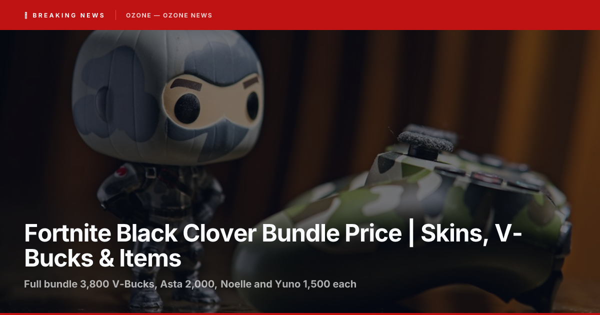 Fortnite Black Clover Bundle Price | Skins, V-Bucks & Items