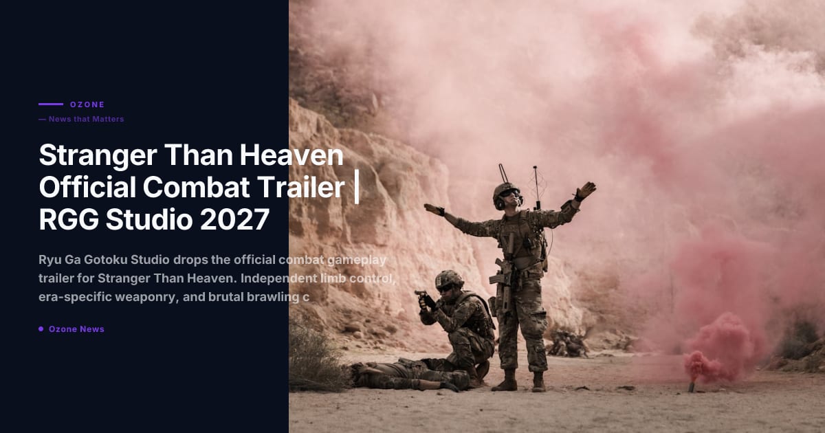 Stranger Than Heaven Official Combat Trailer | RGG Studio 2027